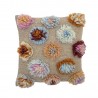 Grand coussin fleurs laine tuftlée Bloomingville Somma