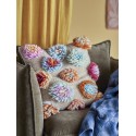 Grand coussin fleurs laine tuftlée Bloomingville Somma