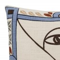 Coussin decoratif motif art abstrait Bloomingville Rudaur