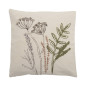 Coussin décoratif fleurs brodées coton Bloomingville Bea