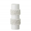 Vase droit grès texturé blanc Bloomingville Barrit