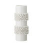 Vase droit grès texturé blanc Bloomingville Barrit