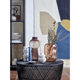 Vase droit grès texturé blanc Bloomingville Barrit
