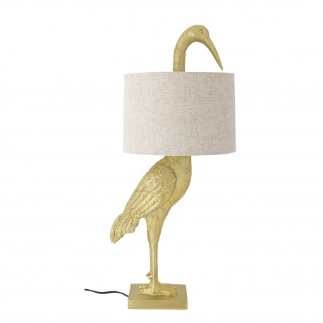 Lampe de table oiseau heron doré Bloomingville