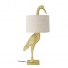 Lampe de table oiseau heron doré Bloomingville