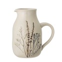 Carafe gres peint motif floral Bloomingville Bea