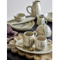 Carafe gres peint motif floral Bloomingville Bea