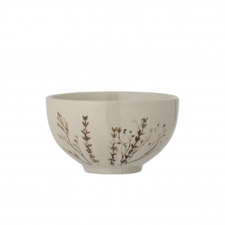 Bol céramique craquelée motif floral peint Bloomingville Bea