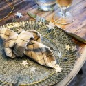 madam stoltz assiette plate gres bleu turquoise artisanale