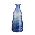 Petit vase verre recycle bleu Madam Stoltz
