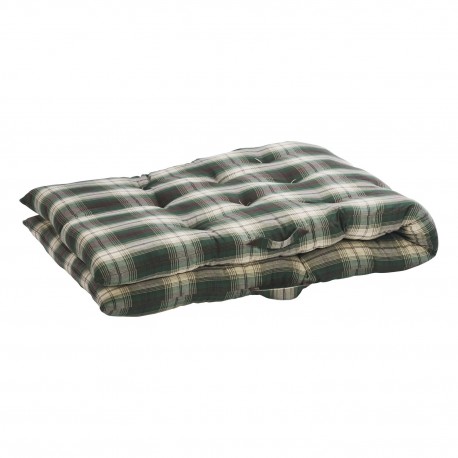 Matelas de transat sol coton imprime a carreaux Madam Stolta