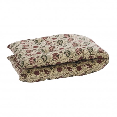 Matelas d assise banc coton imprime floral Madam Stoltz
