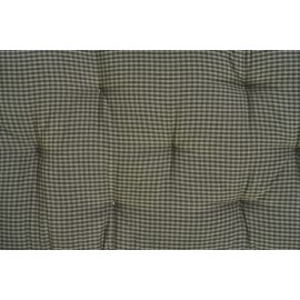 Matelas d assise banc coton imprime petits carreaux Madam Stoltz