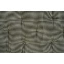 Matelas d assise banc coton imprime petits carreaux Madam Stoltz
