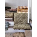 Coussin de chaise assise rond coton imprime a carreaux Madam Stoltz