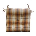 Coussin de chaise coton imprime a carreaux Madam Stoltz