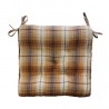 Coussin de chaise coton imprimé à carreaux Madam Stoltz