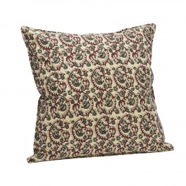 Housse de coussin decorative imprime indien coton Madam Stoltz