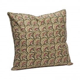 Grande housse de coussin decorative coton imprime Madam Stoltz