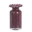 Vase verre plissé prune violet Madam Stoltz