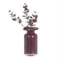 Vase verre plissé prune violet Madam Stoltz