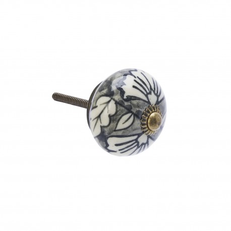 Bouton de meuble peint ceramique Madam Stoltz