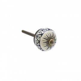 Bouton de meuble ceramique peinte Madam Stoltz