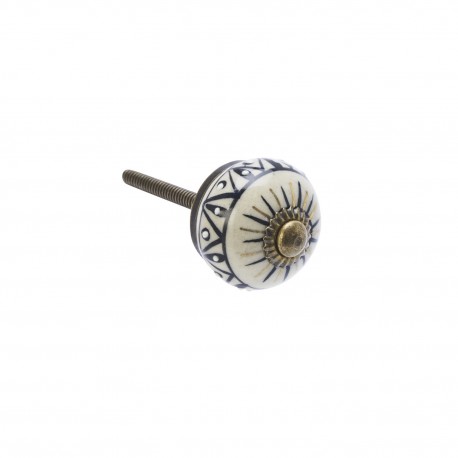 Bouton de meuble ceramique peinte Madam Stoltz