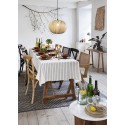 Table basse ronde bois marbre blanc Madam Stoltz