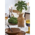assiette plate artisanale gres marron madam stoltz