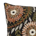 Coussin salon brode motif floral Bloomingville