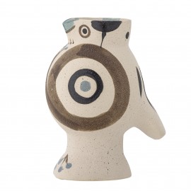 Vase oiseau design graphique Bloomingville Mahrab