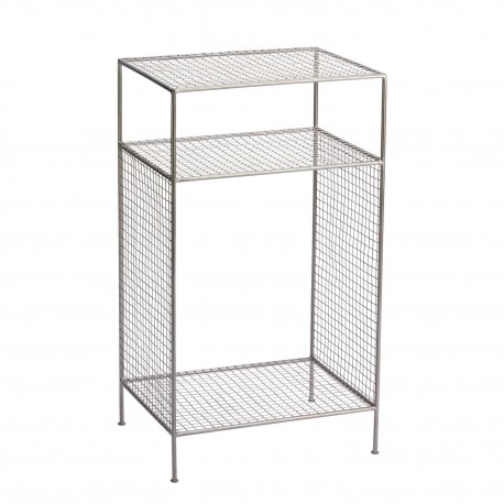 Meuble rangement etagere a poser acier grillage Madam Stoltz