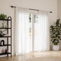 umbra tringle a rideaux extensible metal noir boules 183-365 cm bolas