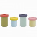 Bougeoirs design multicolores Remember Pippo Set de 4