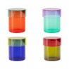 Boite en verre multicolore rangement Remember Cosima Set de 4