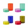 Boite en verre multicolore rangement Remember Cosima Set de 4