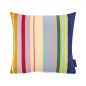 Coussin salon raye colore coton Remember Barbados