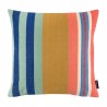 Grand coussin de salon coton rayures multicolores Remember Belize