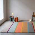 Tapis laine rayures multicolores Remember Cambridge
