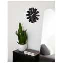 umbra 118070-040 ribbon horloge murale design acier noir 