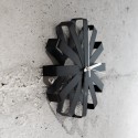 umbra 118070-040 ribbon horloge murale design acier noir 