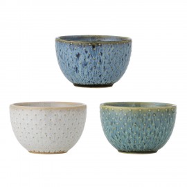 Set de 3 bols gres texture Bloomingville Harriet