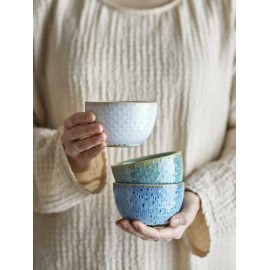 Set de 3 bols grès texturé Bloomingville Harriet