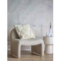 Grand coussin tufte blanc coton Bloomingville CANELLI