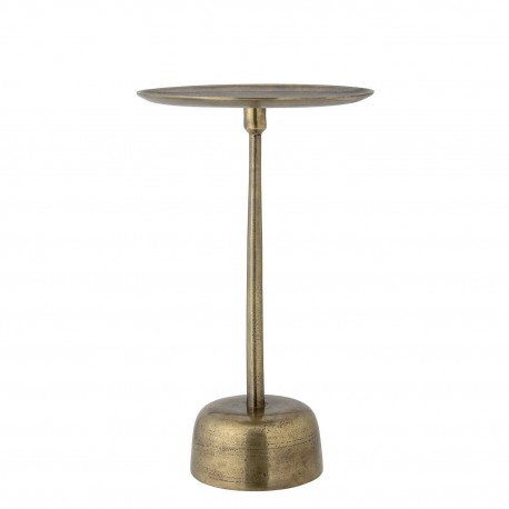 Table basse ronde d appoint laiton vintage Bloomingville Maris