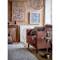 Table basse ronde d appoint laiton vintage Bloomingville Maris