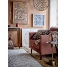 Table basse ronde d appoint laiton vintage Bloomingville Maris