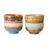 Bols gres depareilles HK living Seabreeze set de 4