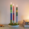 Bougies cire vegetale multicolore Remember Milano set de 3